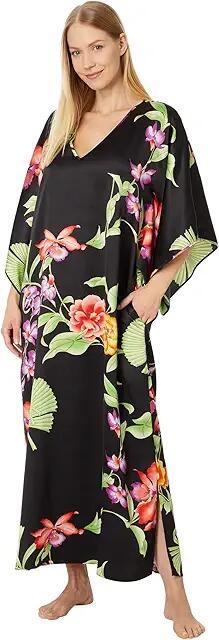 N by Natori Malta 52 Caftan (Black Multi) Women's Pajama Cover