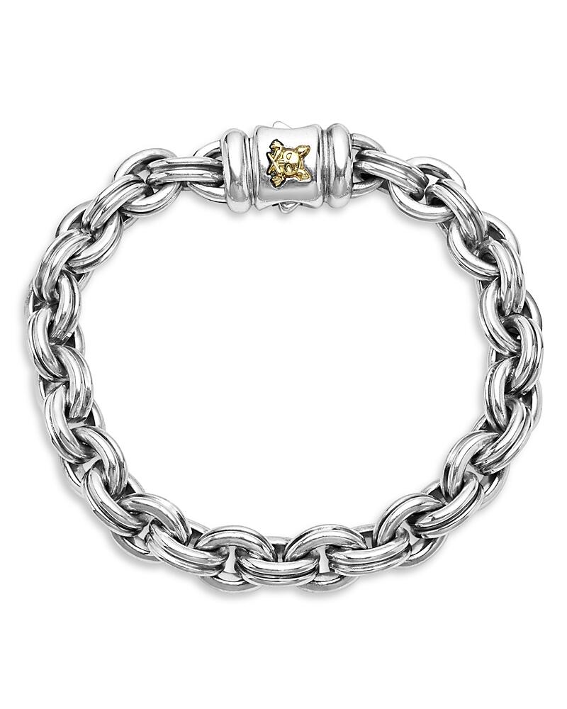 Lagos Men's 18K Yellow Gold & Sterling Silver Anthem Double Link Chain Bracelet - Exclusive Cover