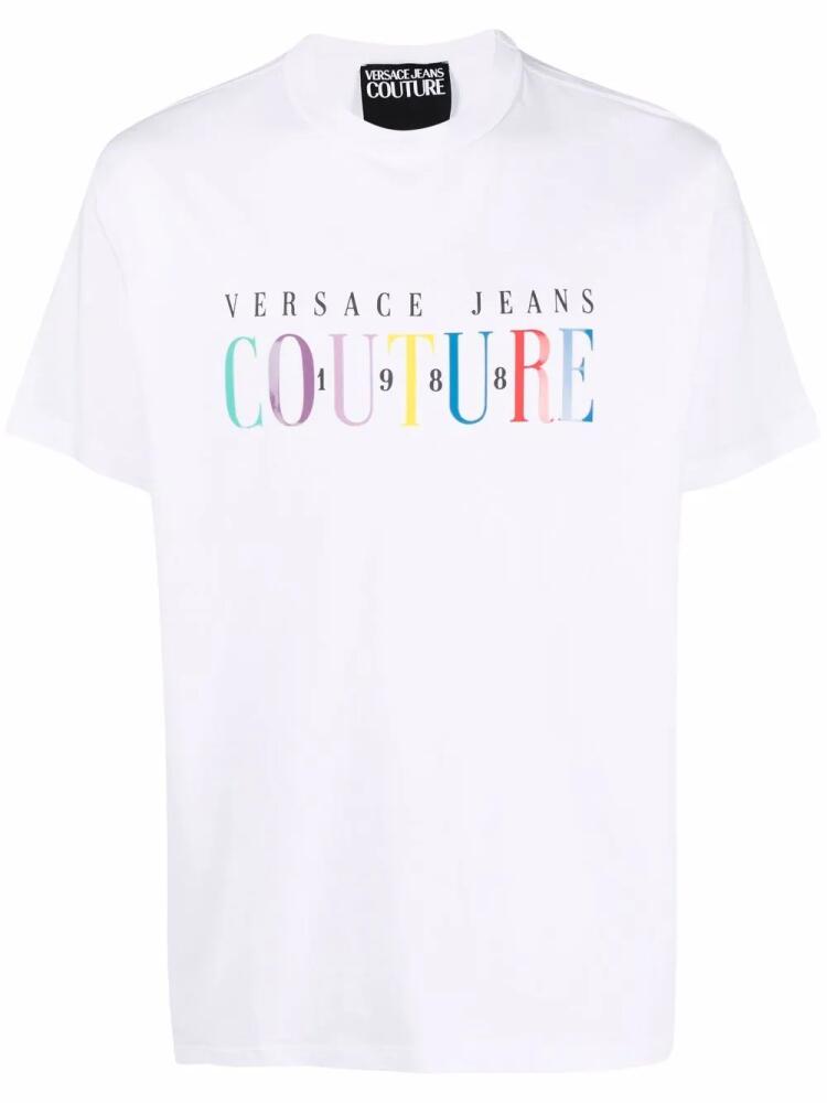 Versace Jeans Couture logo-print cotton T-shirt - White Cover