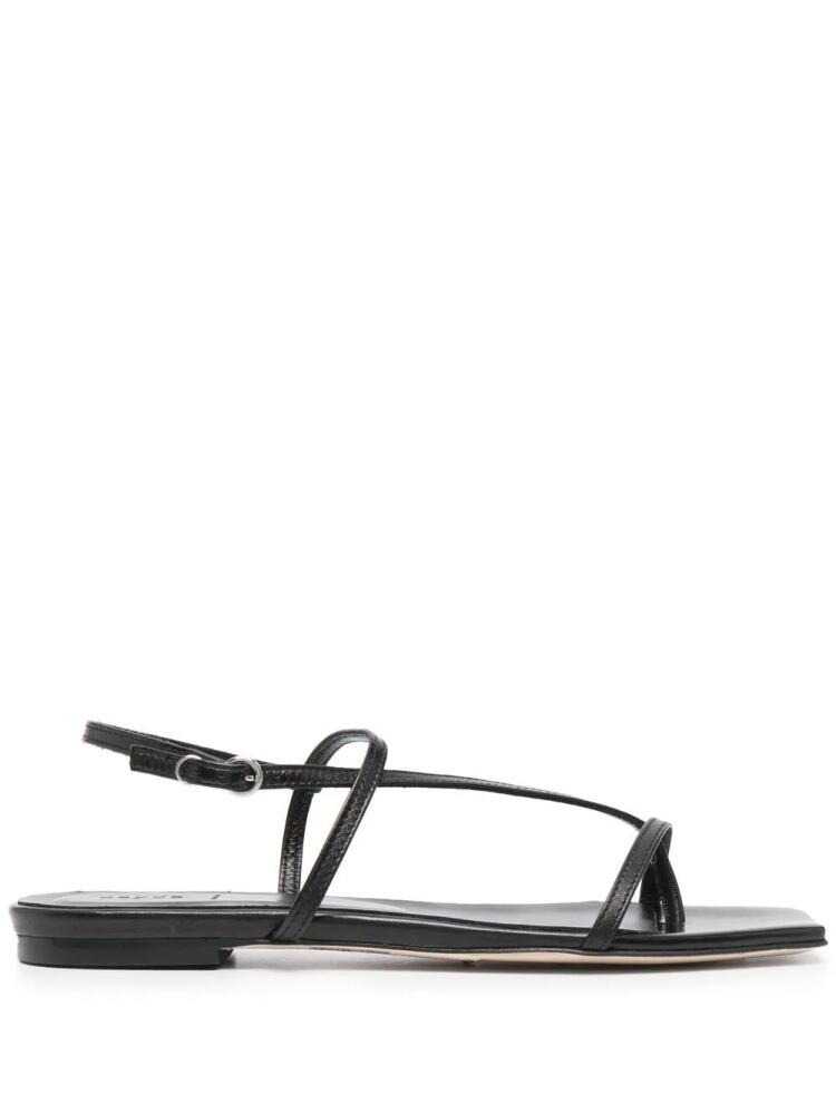 Aeyde Ella leather strap sandals - Black Cover