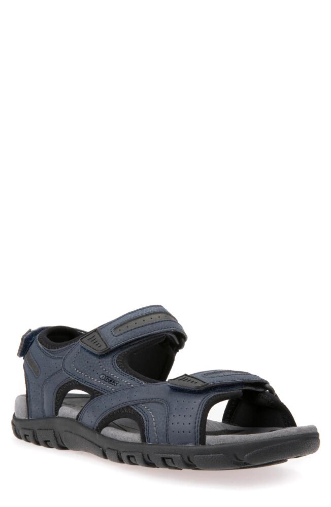 Geox Strada Sport Sandal in Navy/Dk Grey Cover