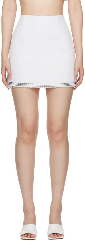 Recto SSENSE Exclusive Off-White Miniskirt Cover