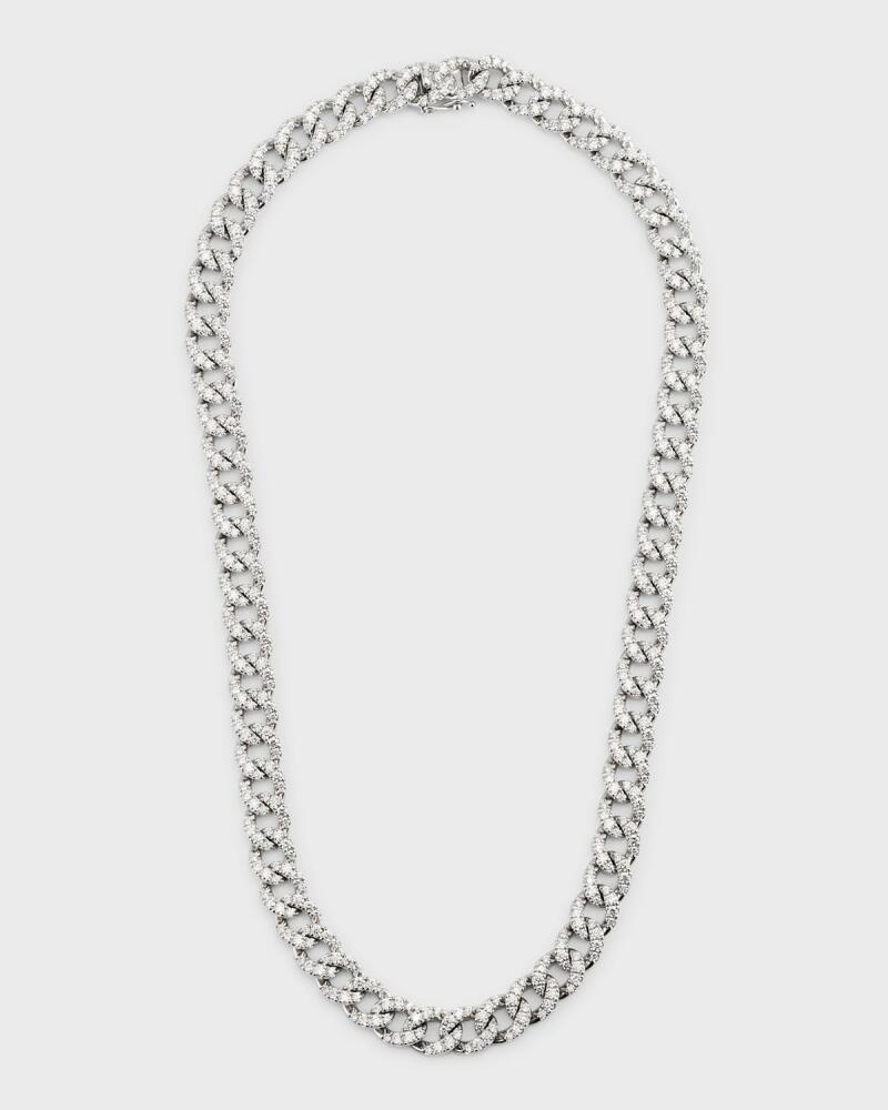 ZYDO 18K White Gold Groumette Necklace with Diamonds Cover