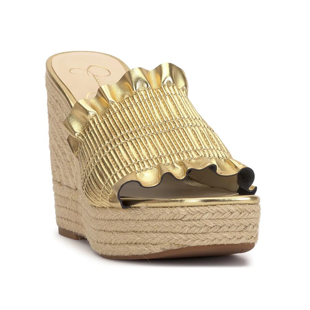 Jessica Simpson Serilda Wedge Sandal | Women's | Gold Metallic Cover