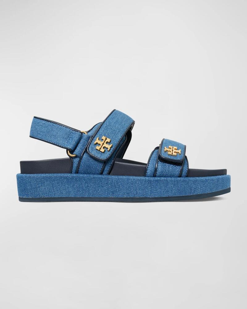 Tory Burch Kira Denim Dual-Band Sport Sandals Cover