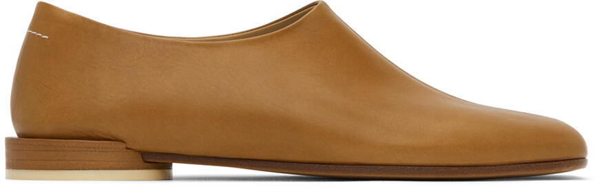 MM6 Maison Margiela Tan Square Toe Loafers Cover