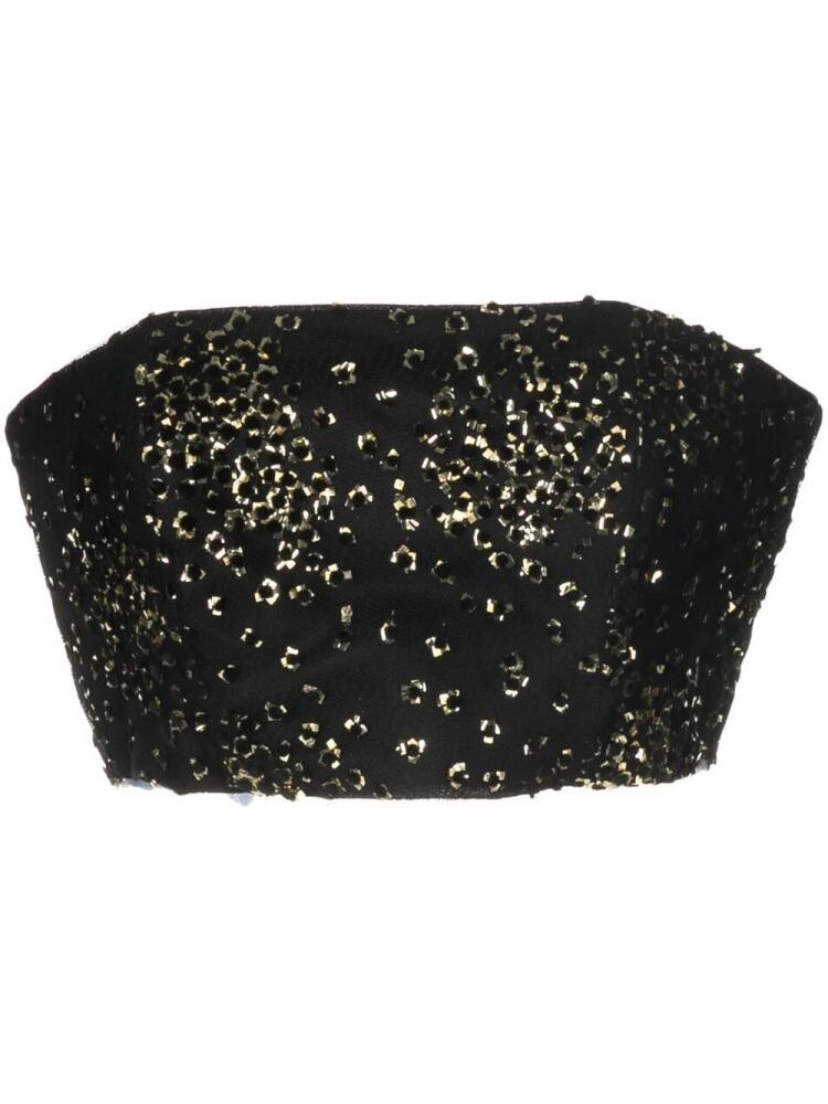 Bambah sequin-embellished tube top - Black Cover