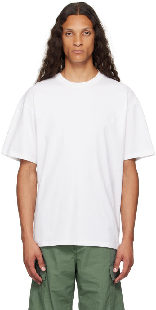 Carhartt Work In Progress White Duster Script T-Shirt Cover