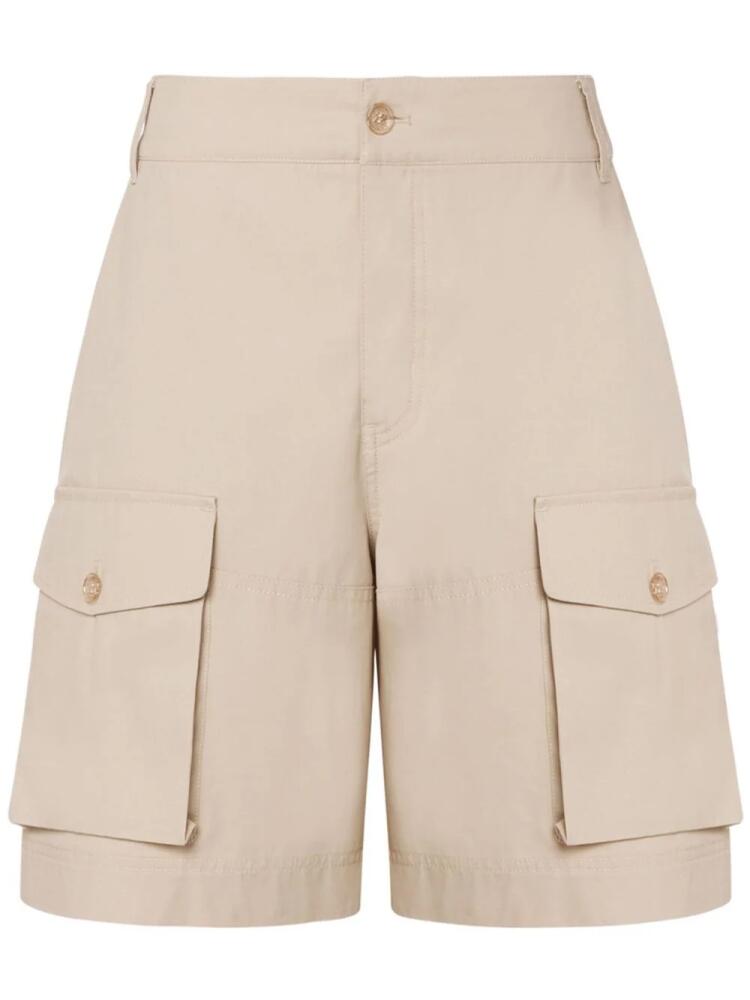 MOSCHINO JEANS high-rise cargo shorts - Neutrals Cover