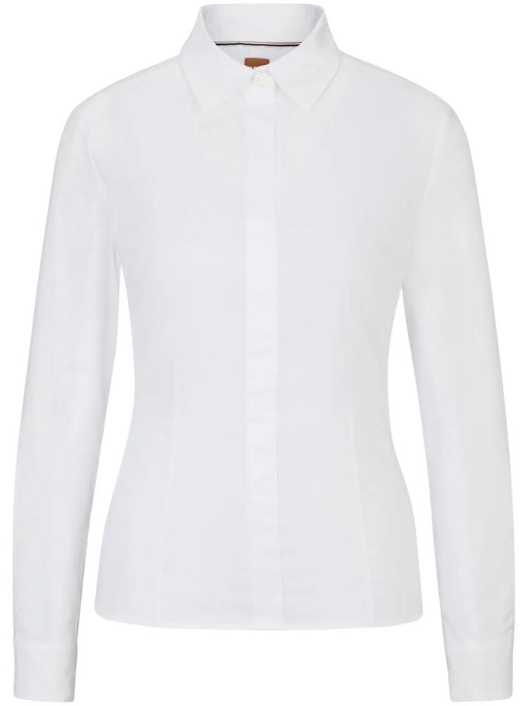 BOSS long-sleeve shirt - White Cover