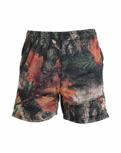 Market Fauxtree Mesh Shorts Man Shorts & Bermuda Shorts Black Polyester Cover