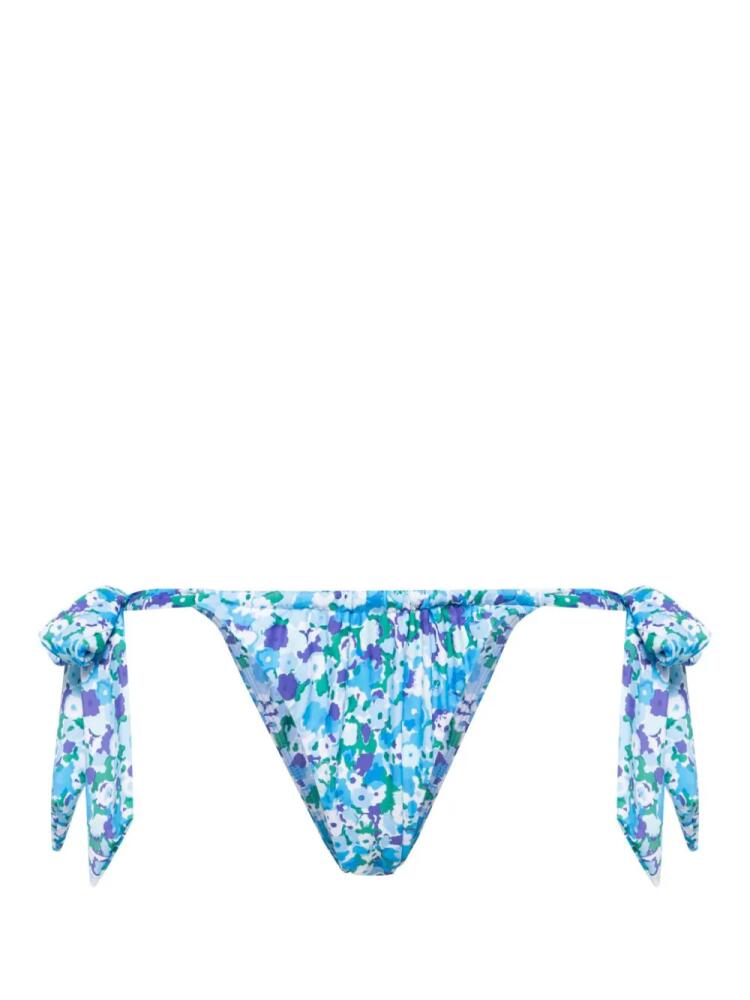 CHÉ Costa floral-print bikini bottoms - Blue Cover