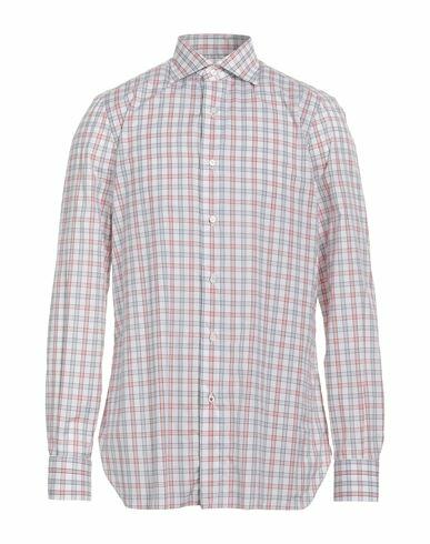 Isaia Man Shirt White Size 17 ½ Cotton Cover