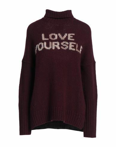 Zadig & voltaire Woman Turtleneck Garnet Merino Wool, Polyamide, Alpaca wool, Wool Cover