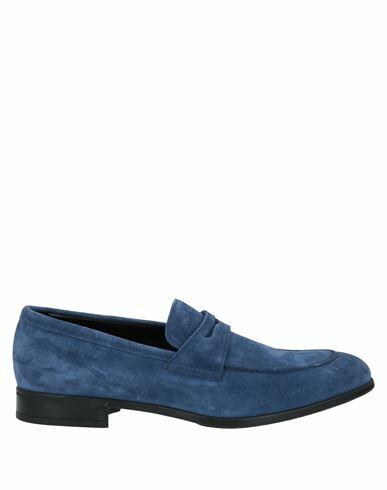 Doucal's Man Loafers Slate blue Soft Leather Cover