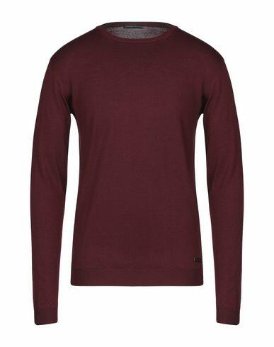 Alessandro Dell'acqua Man Sweater Burgundy Merino Wool, Acrylic Cover