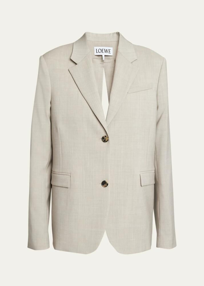 Loewe Split-Back Blazer Jacket with Tie Detail Cover