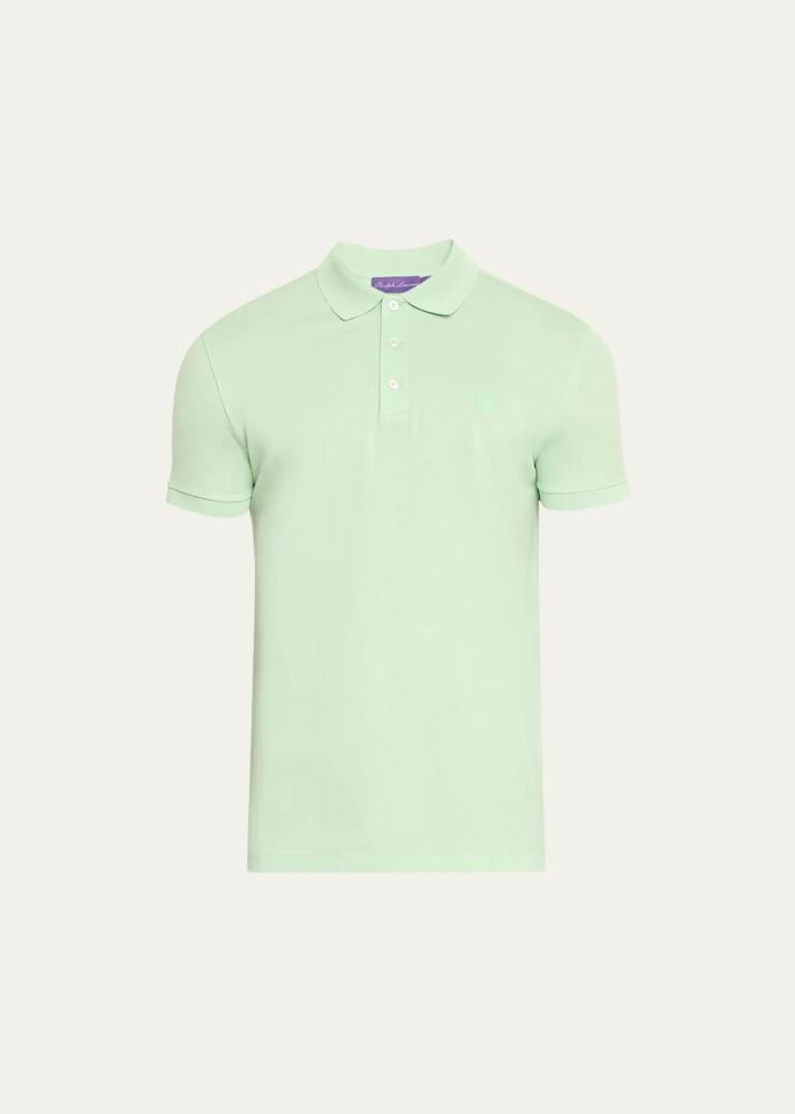 Ralph Lauren Purple Label Men's Custom Slim-Fit Pique Polo Shirt Cover