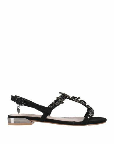 Tua By Braccialini Woman Sandals Black Textile fibers Cover