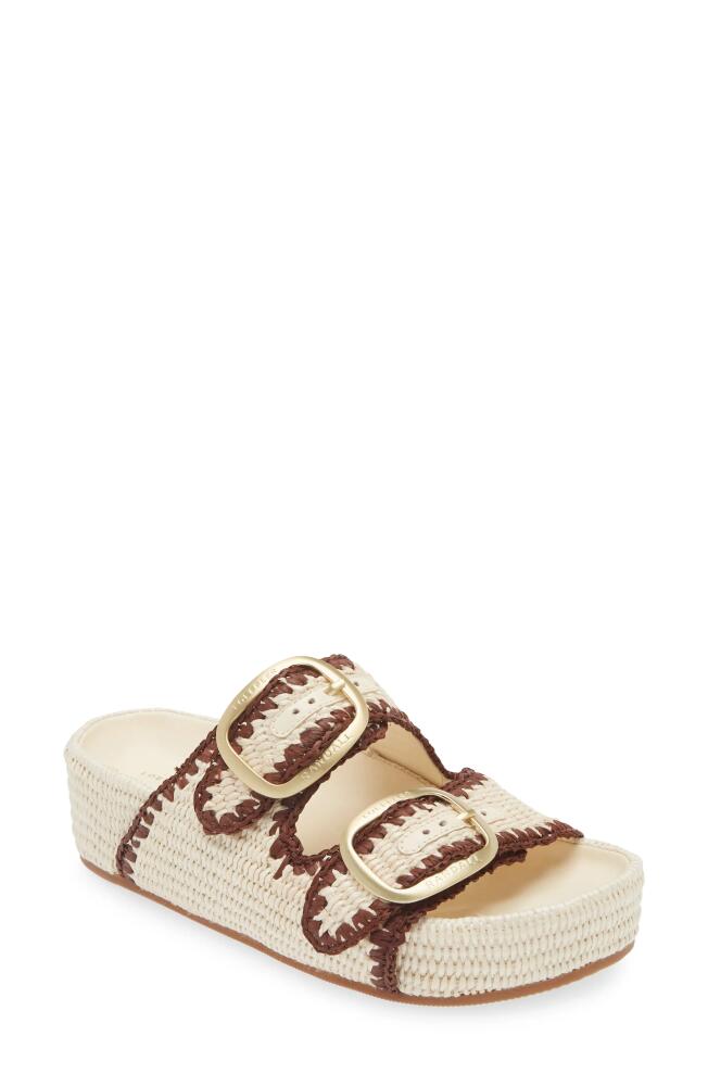 Loeffler Randall Theo Platform Slide Sandal in Brown/Cream Cover