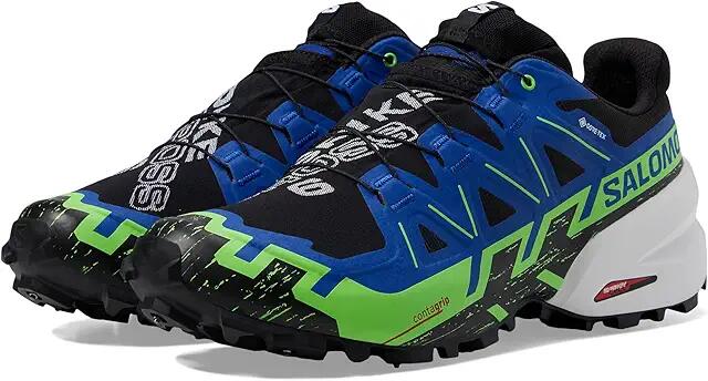 Salomon Spikecross 6 GTX(r) (Black/Surf The Web/Green Gecko) Shoes Cover