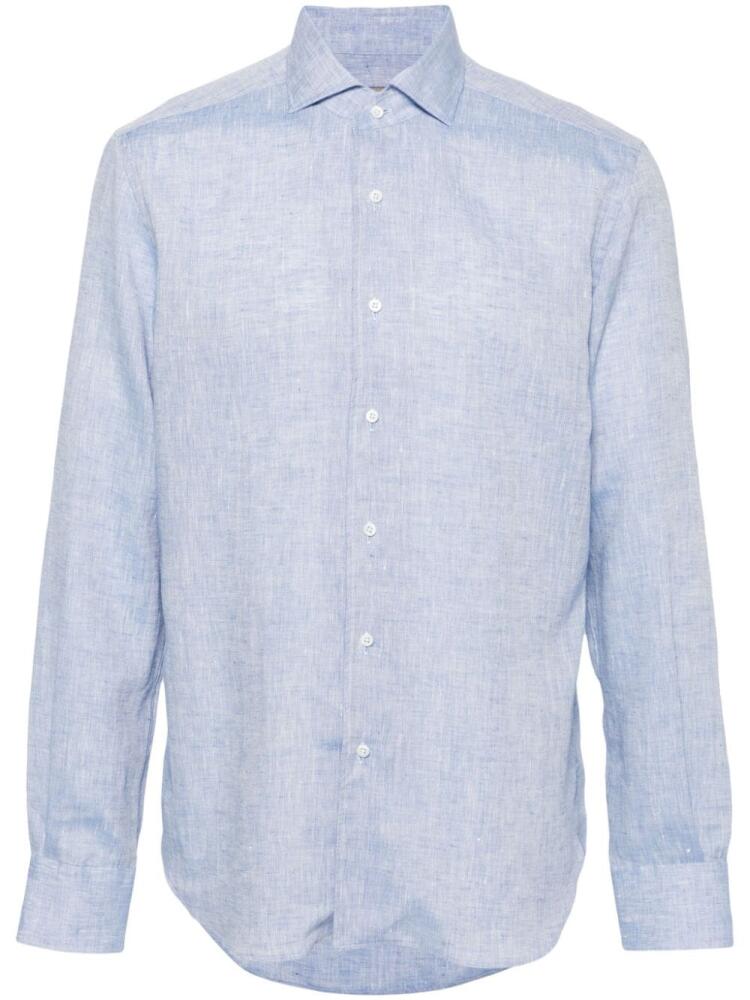 Corneliani linen shirt - Blue Cover