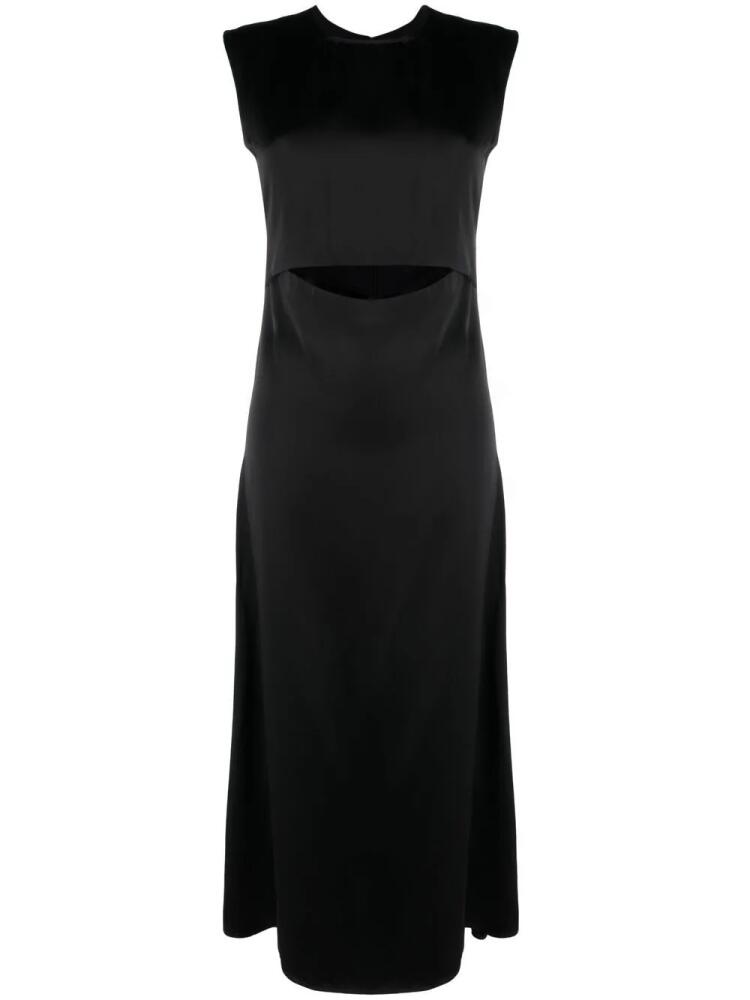 Loulou Studio Copan satin midi dress - Black Cover