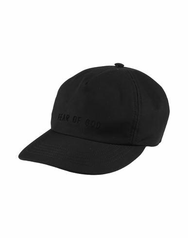 Fear Of God Man Hat Black Cotton Cover