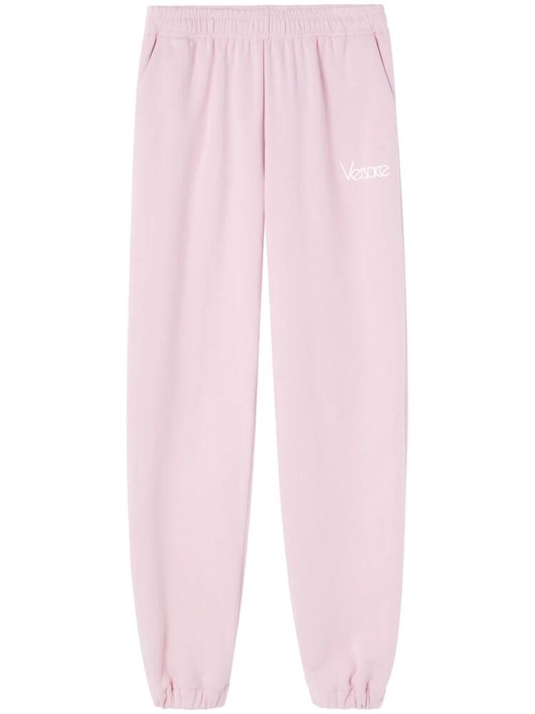 Versace 1980 Re-Edition embroidered track pants - Pink Cover