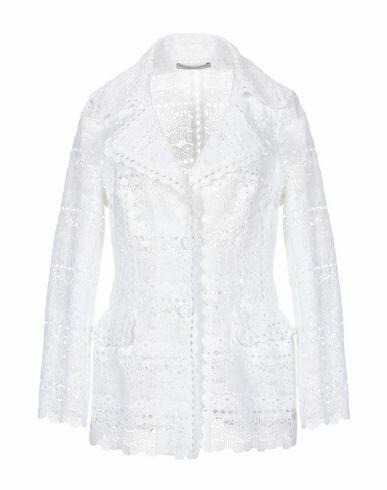 Ermanno Scervino Woman Blazer White Cotton, Polyester Cover