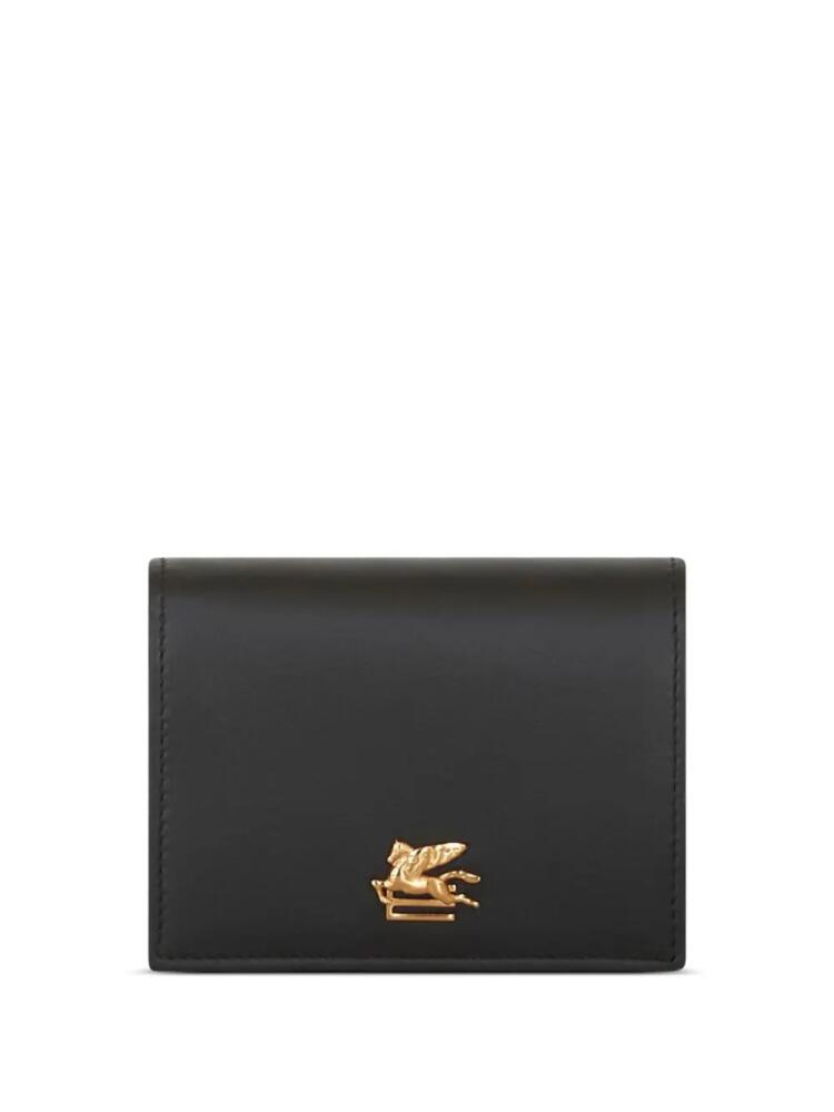 ETRO Pegaso plaque-detail wallet - Black Cover