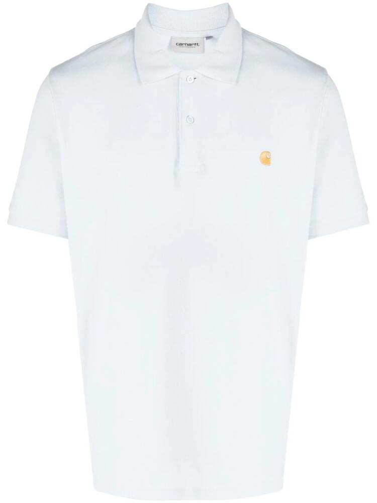 Carhartt WIP embroidered-logo polo shirt - Blue Cover