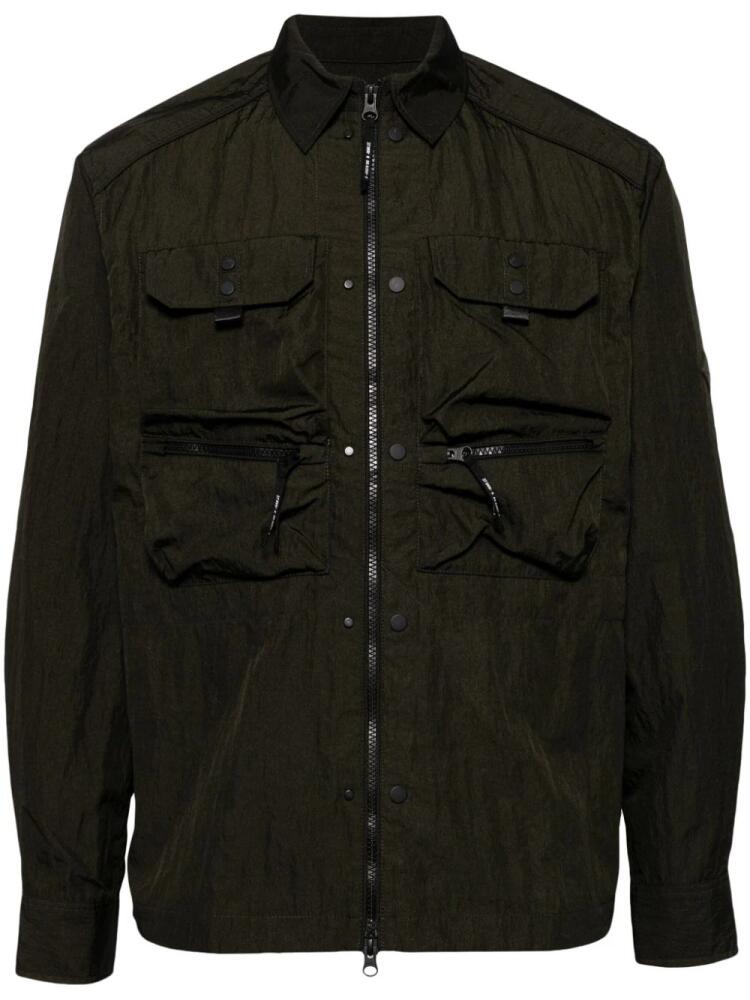 Spoonyard crinkled shirt jacket - Green Cover