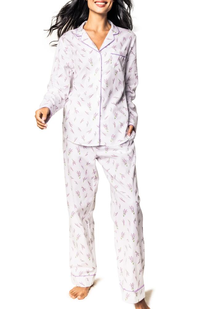 Petite Plume Fields of Provence Pajamas in White Cover