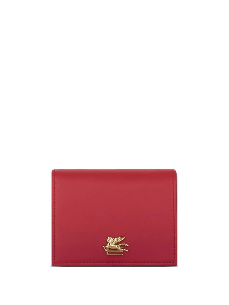 ETRO Pegaso plaque-detail wallet - Red Cover