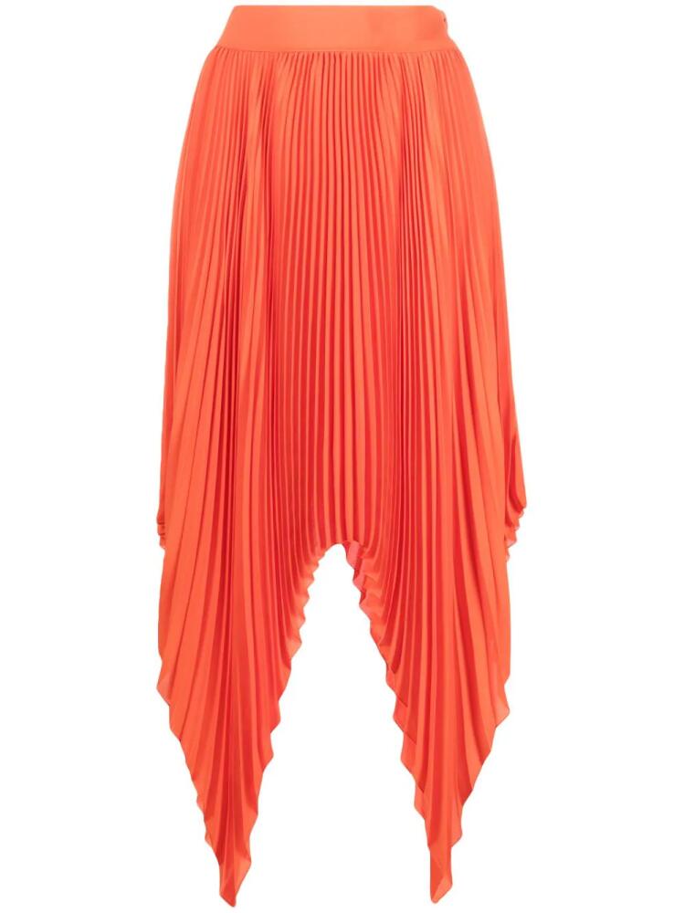 STYLAND asymmetric pleated skirt - Orange Cover