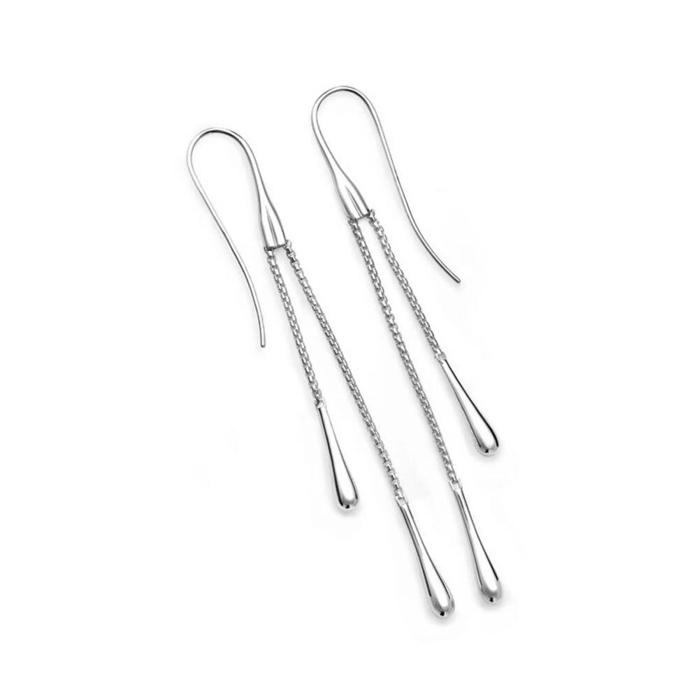 Lucy Quartermaine Double Drop Earrings in Sterling Silver Cover