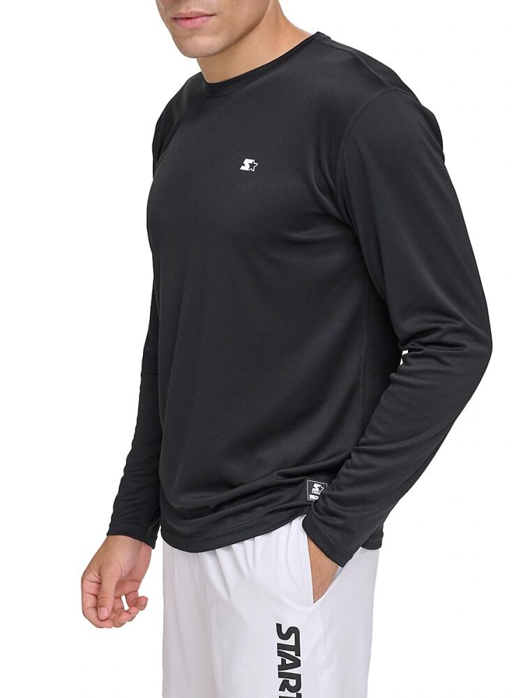 Starter Men's Logo Long Sleeve Rash Guard - Black Cover