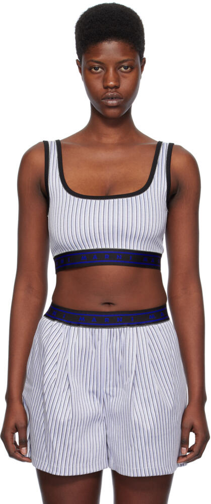 Marni Blue Striped Tank Top Cover