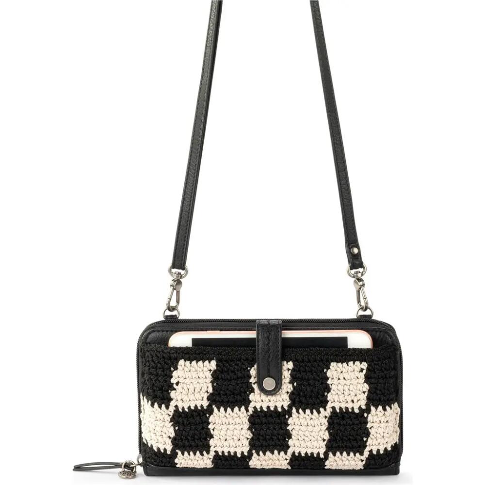 The Sak Iris Smartphone Crossbody in Black Check Cover