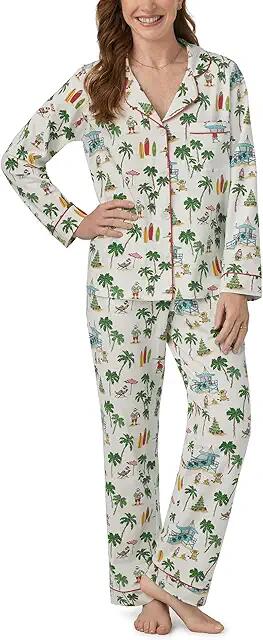 Bedhead PJs Long Sleeve Classic PJ Set (Deck The Palms) Women's Pajama Sets Cover