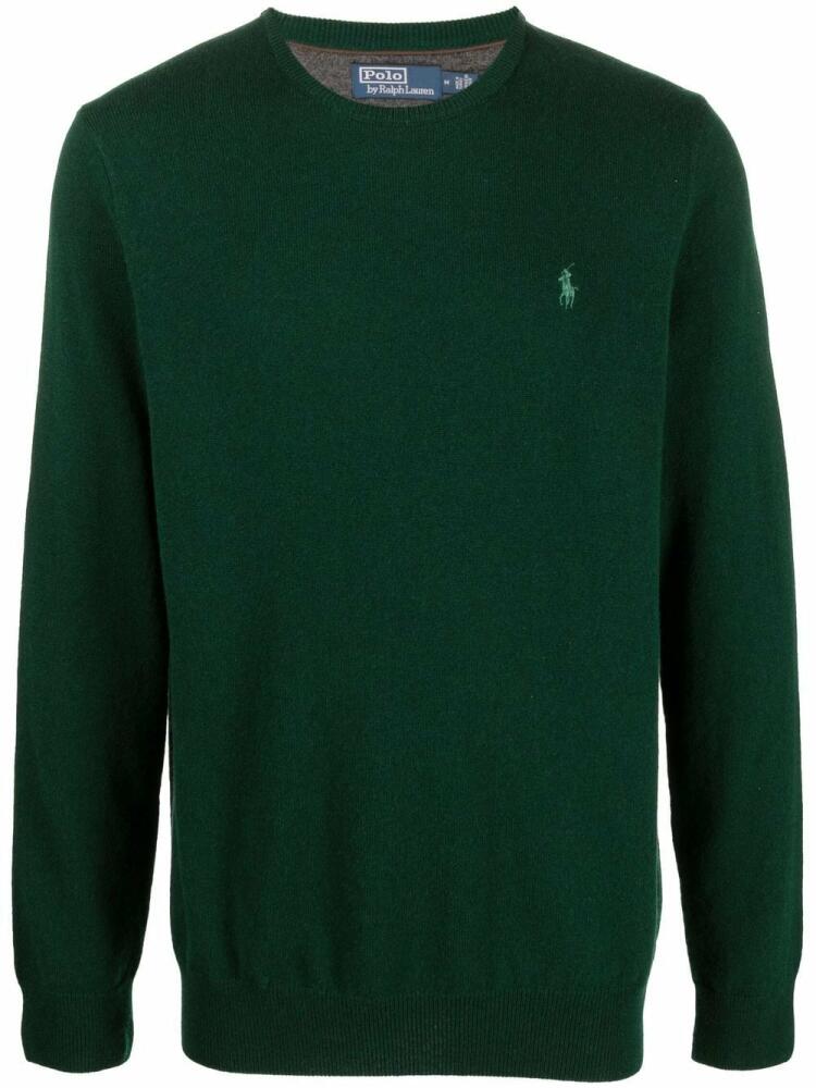 Polo Ralph Lauren Polo-Pony-embroidered jumper - Green Cover