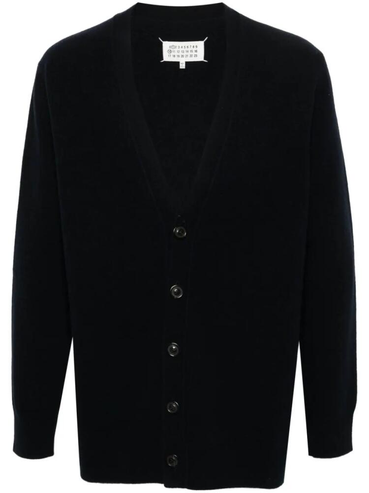 Maison Margiela brushed wool cardigan - Black Cover