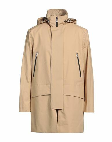 Peuterey Man Overcoat & Trench Coat Sand Cotton Cover