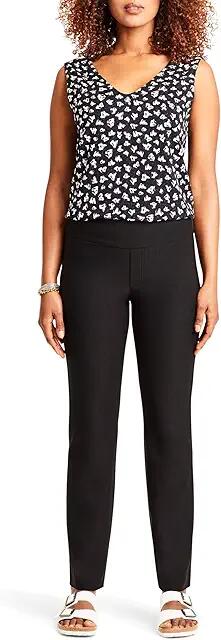 NIC+ZOE Wonderstretch Pocket Pants (Black Onyx) Women's Clothing Cover