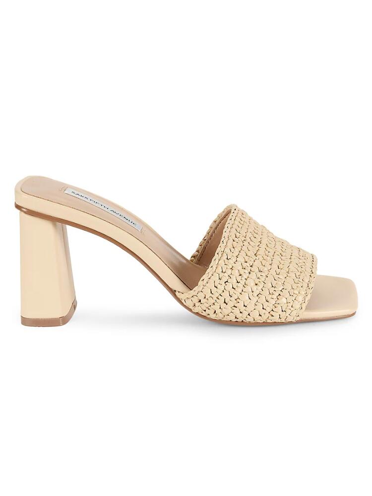 Saks Fifth Avenue Women's Kimberly Braided Block Heel Sandals - Natural Cover