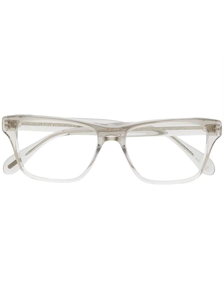 Oliver Peoples Osten square glasses - Neutrals Cover