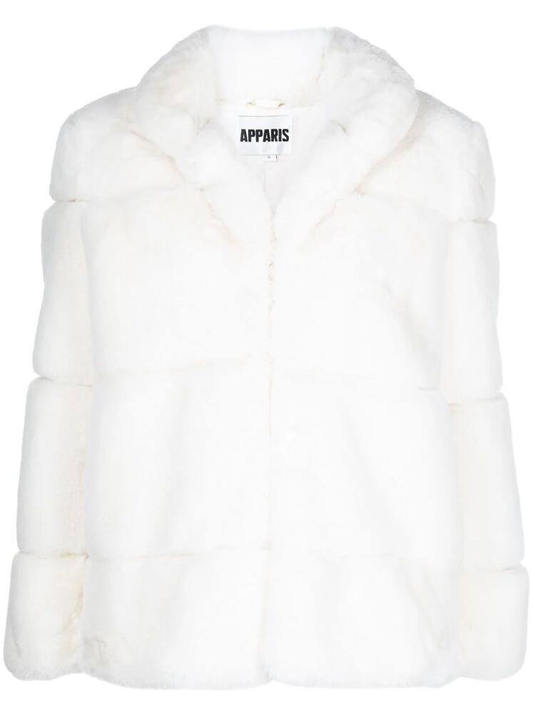 Apparis Skylar faux-fur coat - White Cover