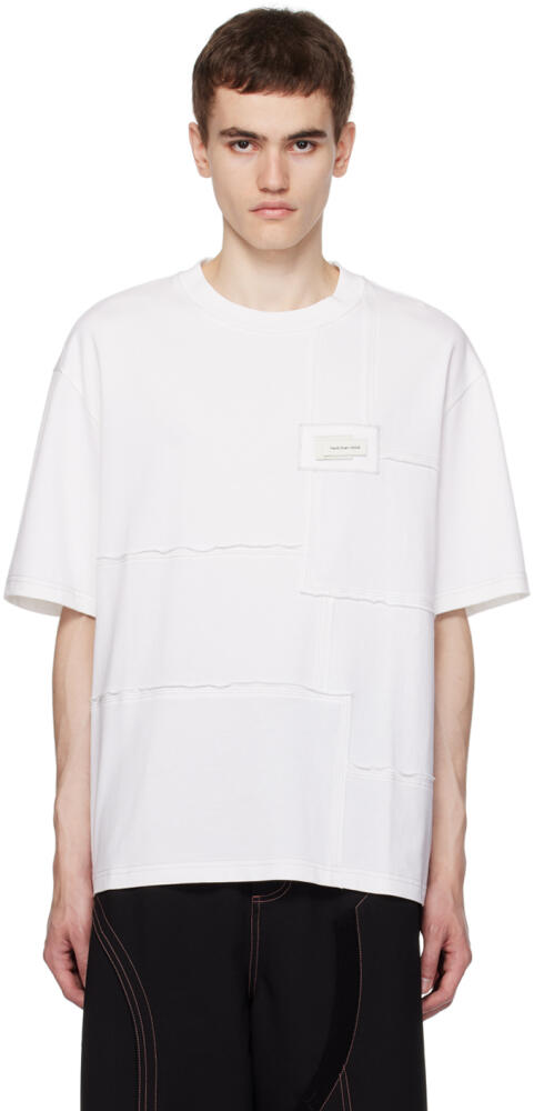 Feng Chen Wang White Paneled T-Shirt Cover