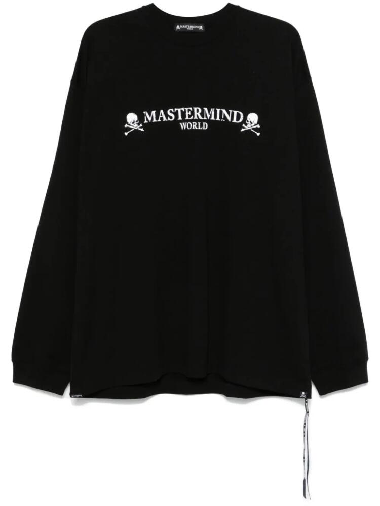 Mastermind Japan logo-print long-sleeve T-shirt - Black Cover